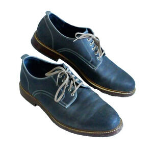 Cole Haan Blue Leather Oxford Shoes Mens Size 13 C25106 Tyler Grand